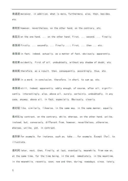 英语逻辑词汇