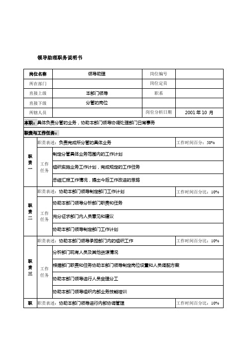 航材院职务说明书8000077)