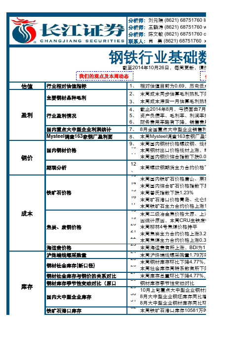 钢铁行业基础数据库