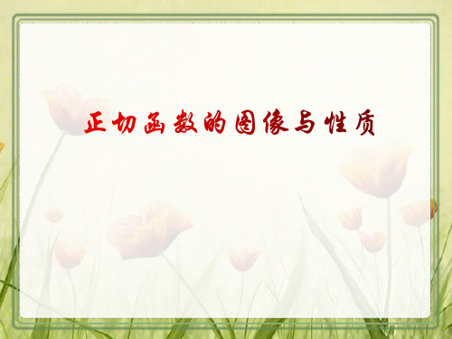 《正切函数的图像与性质》公开课课件