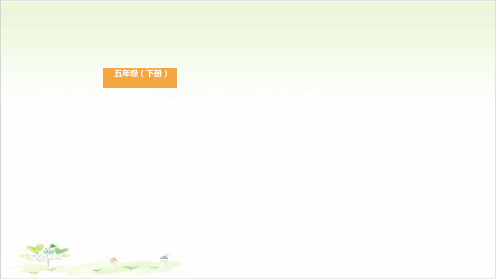 五年级(下)英语公开课-Unit 5 Whose dog it is？Lesson 6 故事时间 人