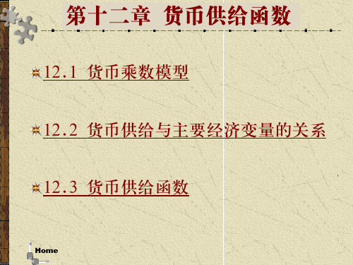 货币供给函数