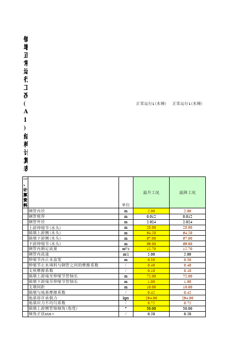 镇墩计算算例(小型电站机电设计手册)
