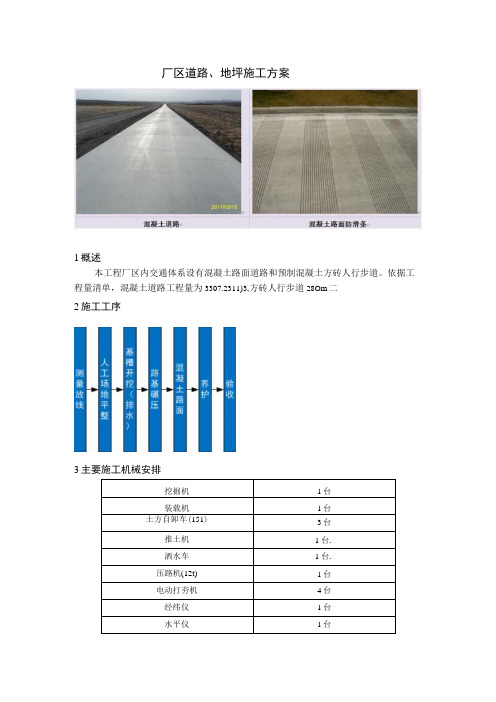 厂区道路、地坪施工方案