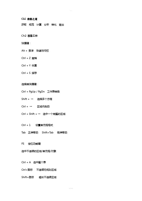 表格之道