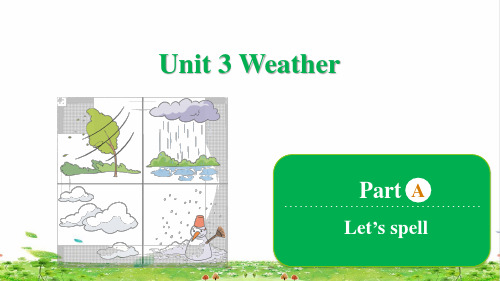 【精选】四年级下册英语课件-Unit 3 Weather Part A Let's spell 人教版(共25张PPT)