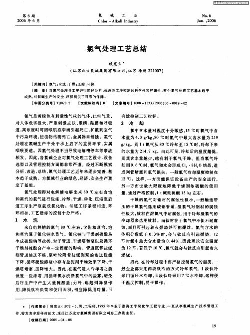 氯气处理工艺总结