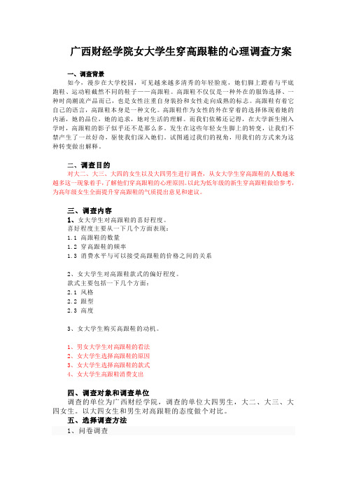 高跟鞋调查方案(2)