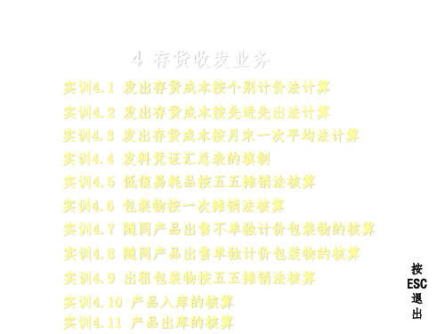 《财务会计实训》PPT课件