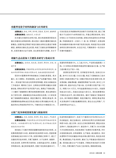 胡椒生态高值加工关键技术研究与集成应用