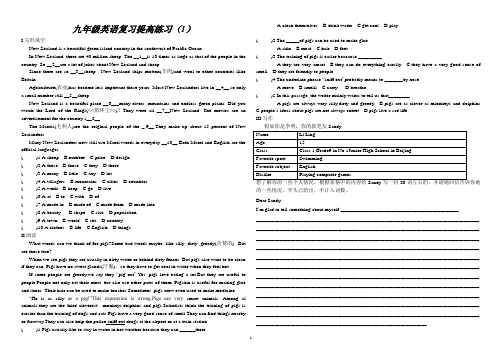 九年级英语复习提高练习.doc.doc111
