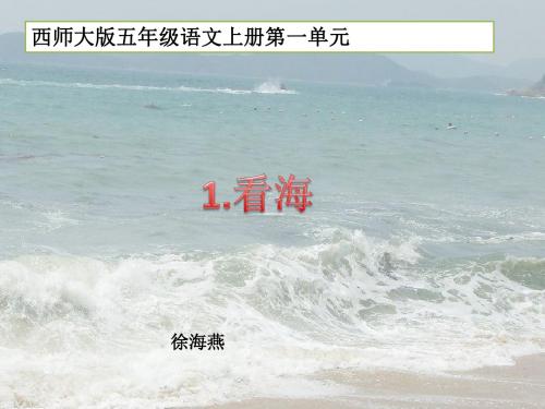 1课看海课件