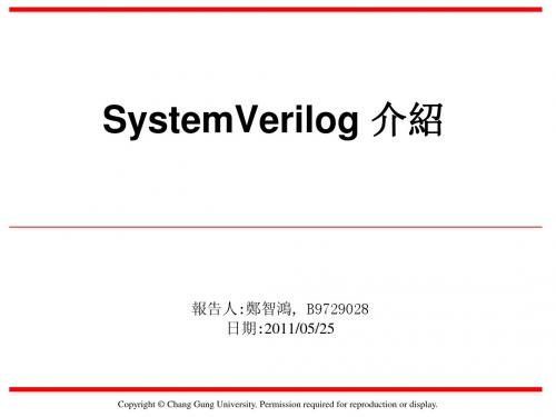 SystemVerilog介绍