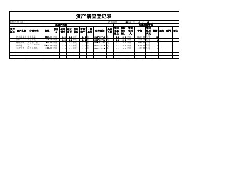 2.2资产清查登记表