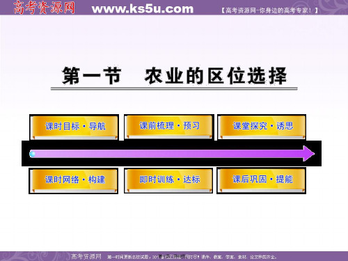 版高中地理课时讲练通配套课件农业的区位选择人教版必修