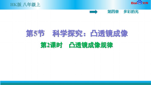 沪科版八年级上册物理习题课件-凸透镜成像规律