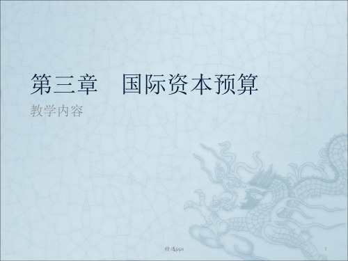 国际资本预算