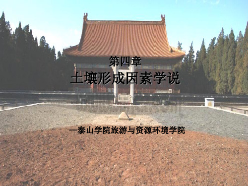 《土壤形成因素学说》PPT课件