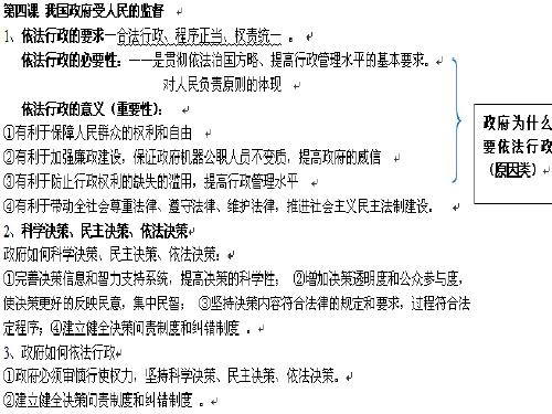 人教版高中政治 权力的行使需要监督 (共14张PPT)教育课件