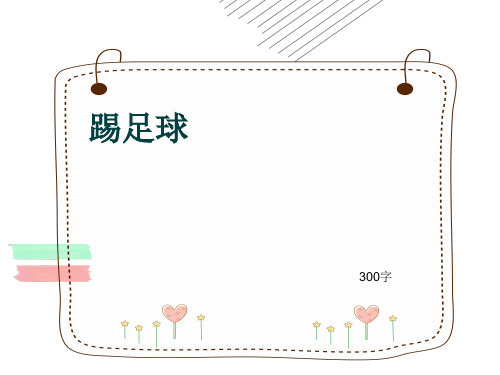 作文《踢足球》讲解指导ppt