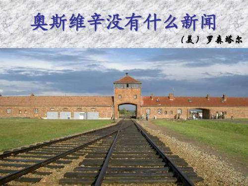 奥斯维辛没有什么新闻1