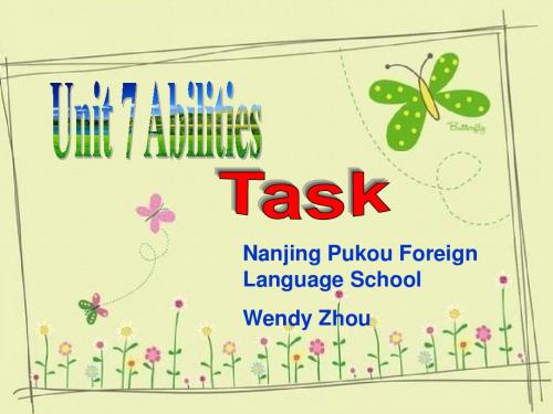 牛津译林版7B Unit7 Abilities Task课件(共22张PPT)