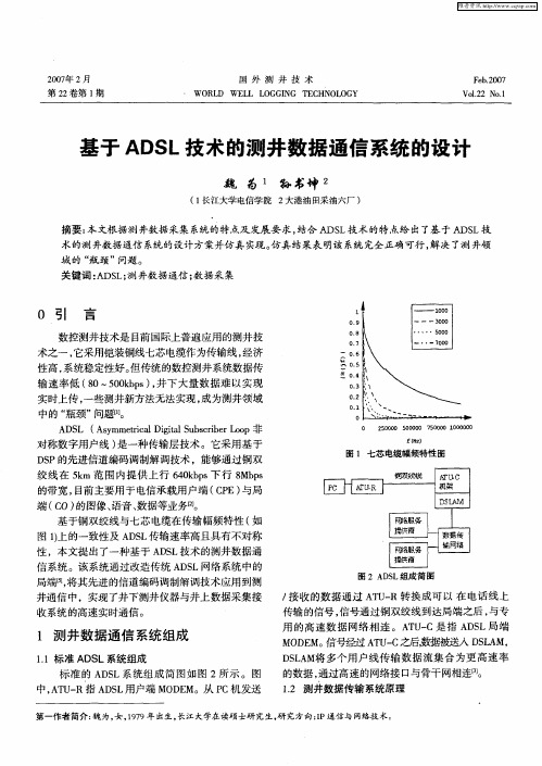 基于ADSL技术的测井数据通信系统的设计