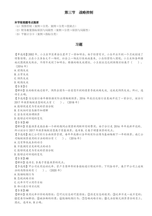 第三节战略控制
