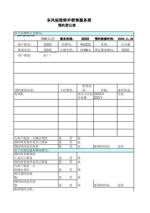 朱明zhubob-汽修企业技师培训03-预约登记表