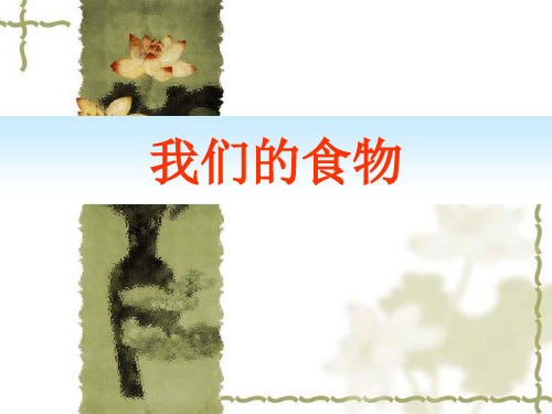 12我们的食物课件