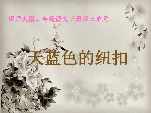西师大版天蓝色的纽扣PPT教学课件