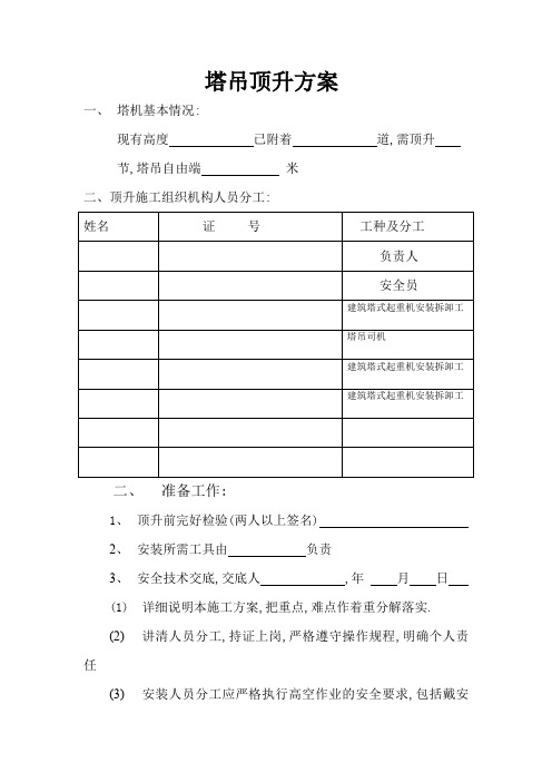 塔吊顶升方案 (2)