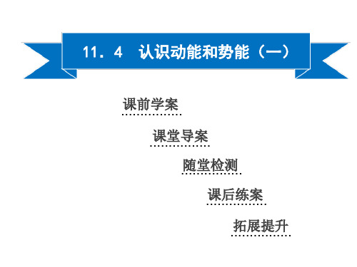 11.4 认识动能和势能(一)—2020秋沪粤版九年级物理上册同步课件优秀课件