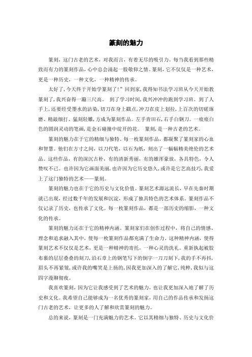 纂刻的作文