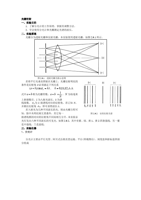 光栅衍射_物理实验