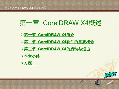 第1章.中文CorelDRAW X4基础教程