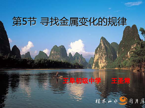 第五节 寻找金属变化的规律