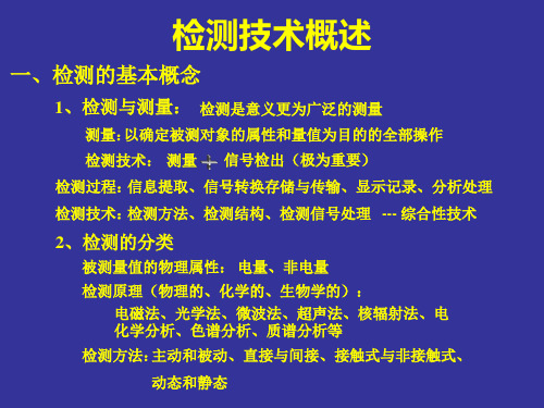 检测技术概述PPT