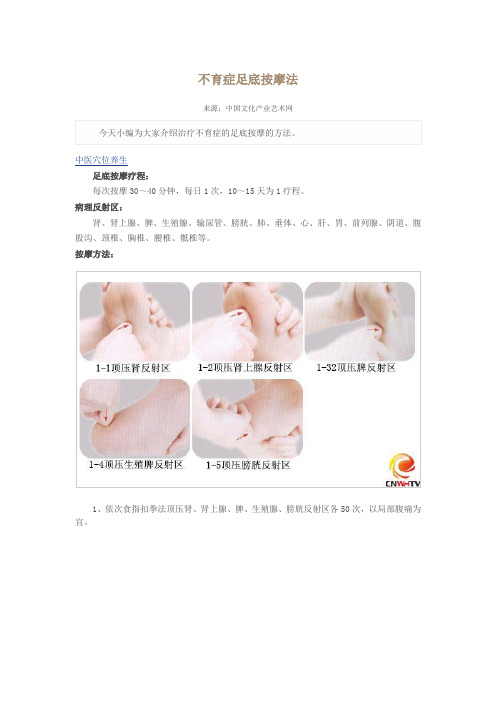 不育症足底按摩法