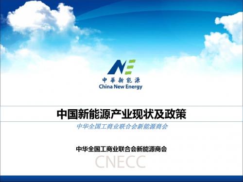 中国新能源产业现状及政策-PPT精品文档