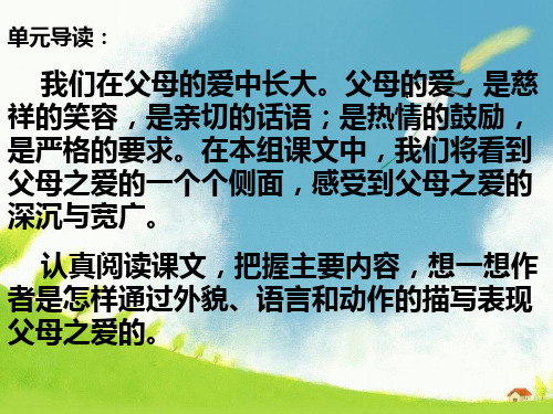 五年级上册语文课件 地震中的父与子 人教新课标 (11张PPT)