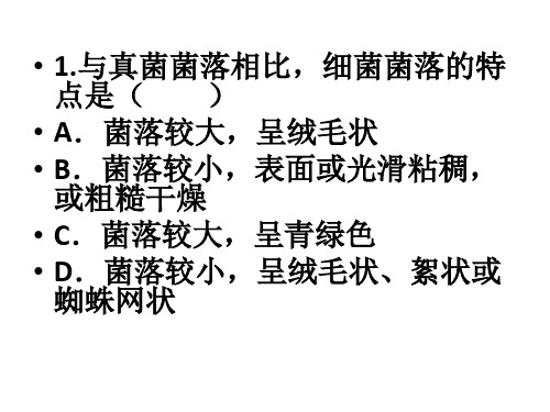 细菌试题