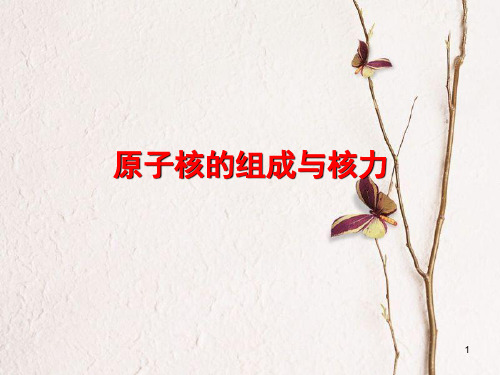 高中物理 第三章 原子核 第1节 原子核的组成与核力课件 教科版选修3-5.ppt