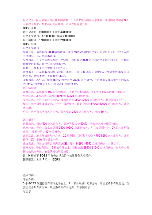 H风神王座攻略