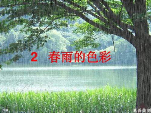 春雨的色彩ppt课件