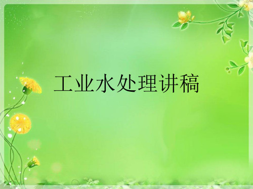 工业水处理讲稿优秀PPT