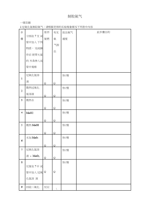 [新人教版]广东省中山市东升镇旭日初级中学九年级化学上册第二单元课题3制取氧气梯.doc