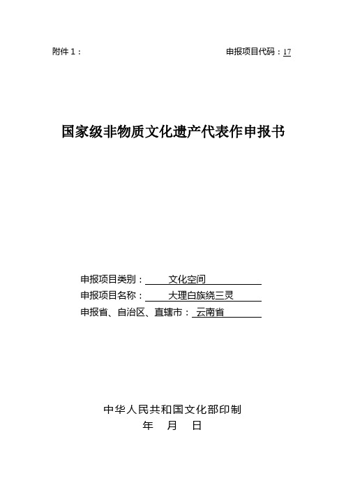 申报项目代码17