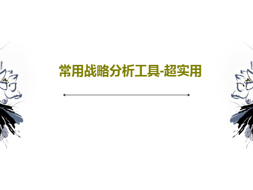 常用战略分析工具-超实用117页PPT