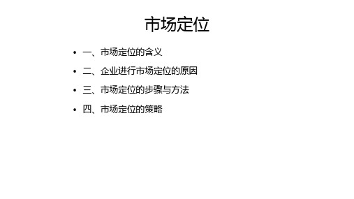 4.市场定位PPT
